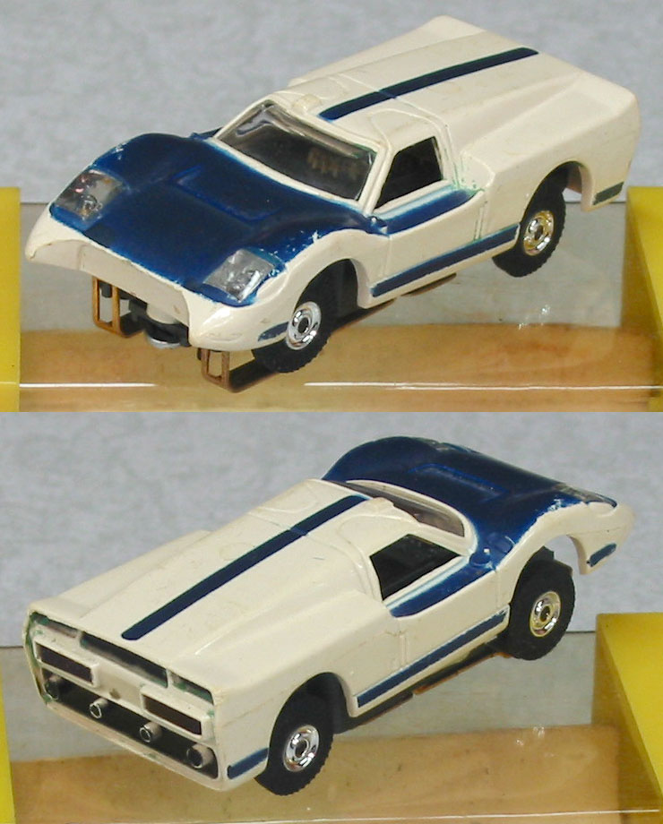 Aurora 1430 a430 Ford J Flame Thrower Car White Blue 197072 